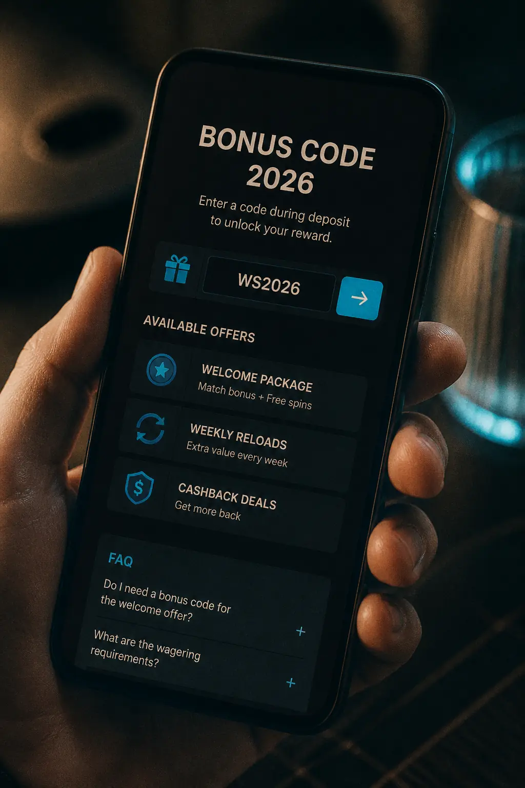 Winshark Casino Bonus Code 2026 visual guide for Winshark Casino